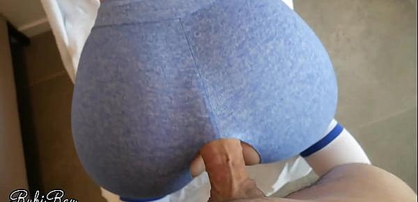  Step Sister Fucked Doggy in Her Ripped Yoga Pants